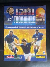 ALBUM FIGURINE "AZZURRO MONDIALE PANINI NUTELLA" 2002 QUASI COMPLETO!