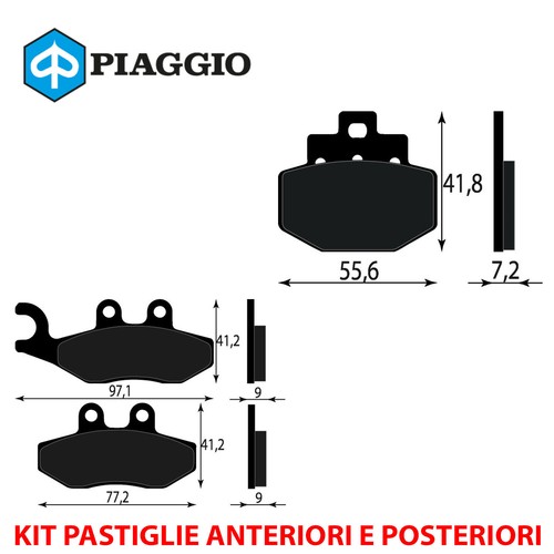 Kit pastiglie freno anteriori - kit,