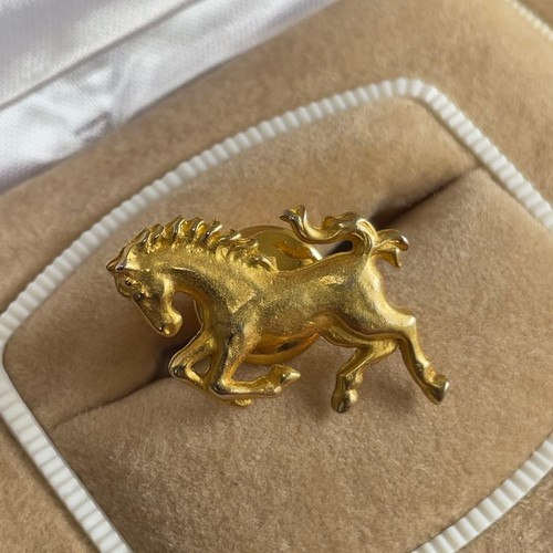 Spilla cavallo oro vintage