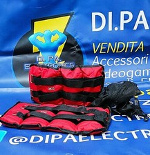 z Coppia Cavigliere Cavigliera Polsiere Pesi Sabbia Potenziamento Muscolare 6Kg