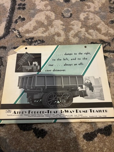 Athey forged trak vie - athey, dumper