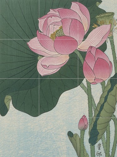 Pannello ceramica mosaico - , di