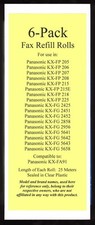 6-pack of KX-FA91 Fax Refills