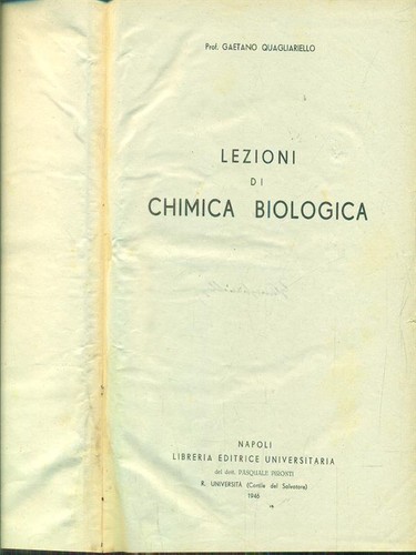 Lezioni chimica biologica - lezioni, di