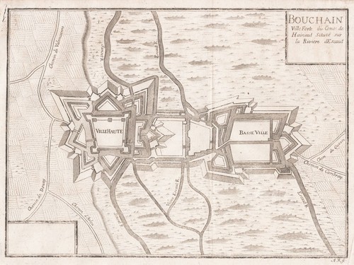 Francia bouchain plan escaut - francia,