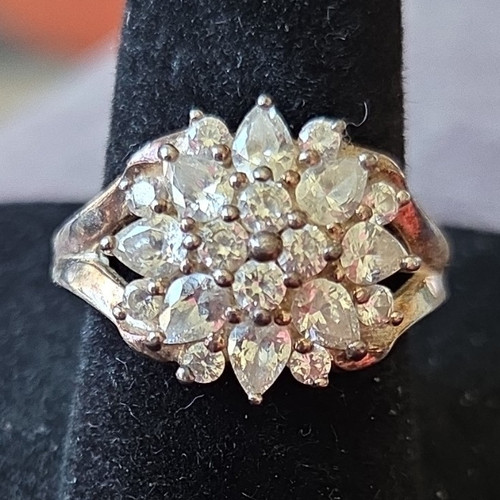 Anello grappolo argento - anello,