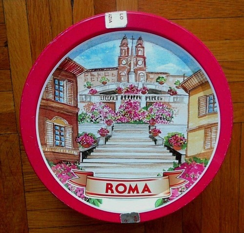 Contenitore latta vintage roma - latta,