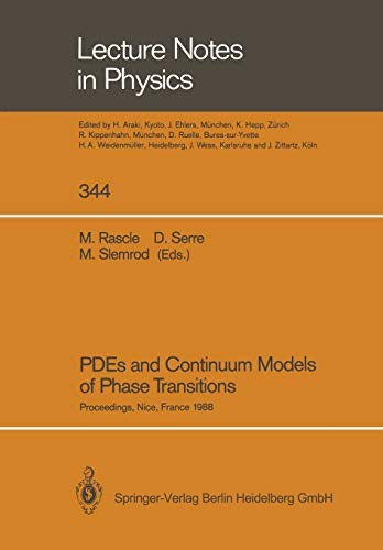 Pdes and continuum models - pdes,