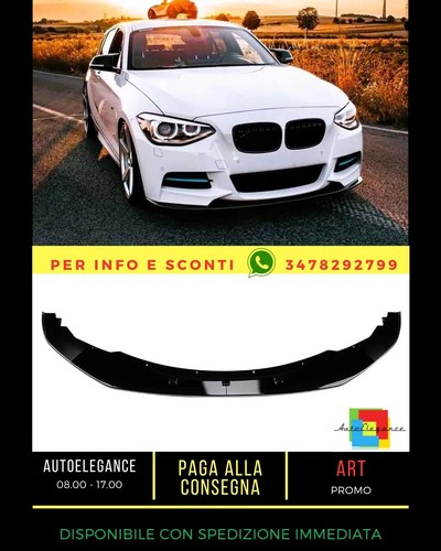 Splitter anteriore nero lucido