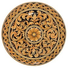 Piatto da Parete Muro Piatti Appendere Ceramica di Caltagirone Dipinto a Mano in