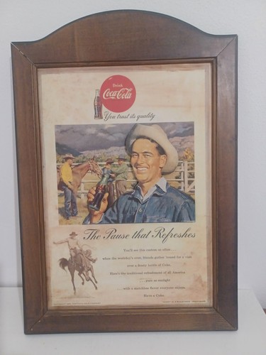 Coca cola insegna legno - coca,