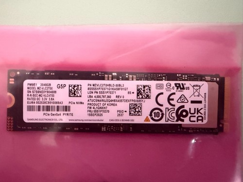 Samsung terabyte pcie x4 - 5,