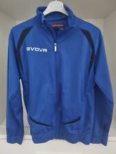 Tuta Givova uomo giacca taglia L blu felpa con cerniera e tasche in poliestere