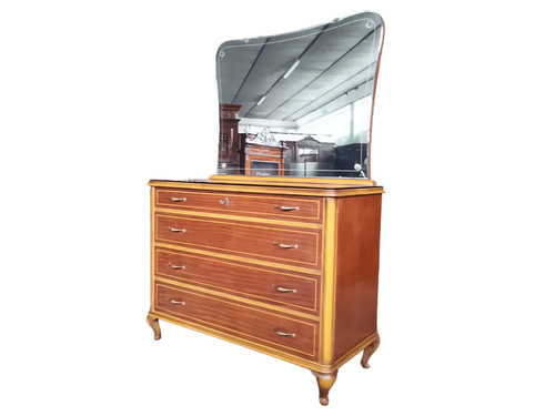 Cassettone con specchiera - con,