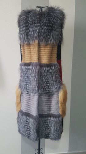 Pelliccia smanicato real fur