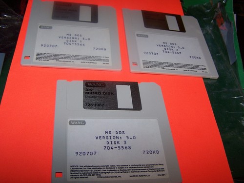 Wang etichettato dos - ms-dos, 5.0