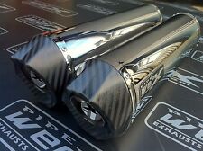 Aprilia Dorsoduro 1200 Coppia, Acciaio Inox Ovale, Carbonio Presa Scarichi Tazza