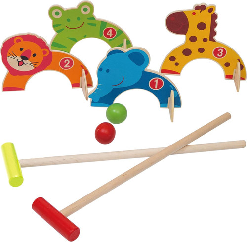 Croquet legno animali golf - legno,