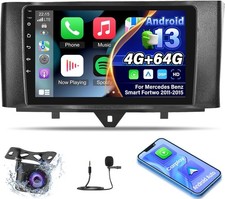 Autoradio per Mercedes Benz Smart Fortwo 2011-2015 9" 4G+64G Android 13 Carplay