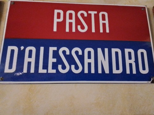 Insegna smaltata pasta - insegna,
