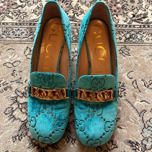 Gucci mocassino velluto - gucci, in