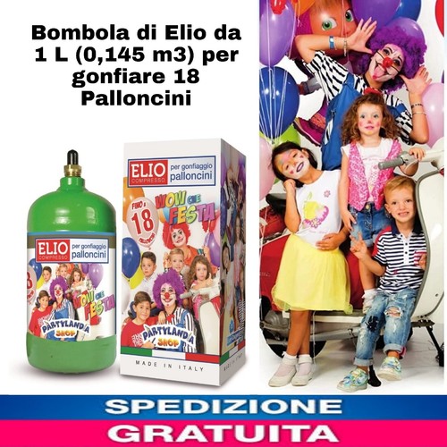 Bombola elio 0 - 1, (0,145