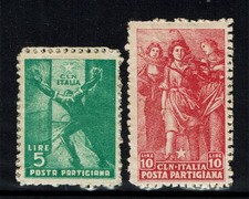 Francobolli italia 1945 cln - francobolli,