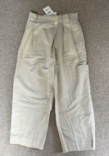 PANTALONE CROPPED ZARA MISTO