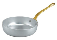 Tegame Alluminio con 1 Manico Ottone - Linea Tavola - Ottinetti - Mis 14 cm