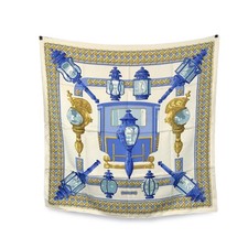 Autentica sciarpa di seta Hermes Paris vintage 1971 Feux de Route Caty Latham