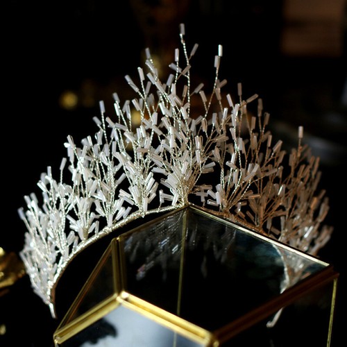 Corona diadema cristallo fatta