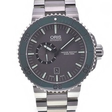 sconto orologio uomo ORIS Aquis 7673 piccolo seconda data quadrante grigio A#141731