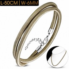 50cm 6mm Collana Ras Del Collo