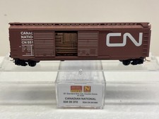 Scala N Micro Treni MTL 034 00 370 Nazionale Canadese CN 551009 Box Auto con Carico
