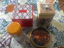 Lot of tin boxes cookies etc