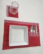 Tovaglietta americana natalizia decorazione per la tavola artigianale handmade