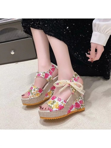 Sandali espadrilles zeppa - espadrilles,