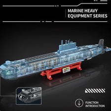 Panlos Project 941 Shark Typhoon Class set blocchi da costruzione sottomarini 4474 pezzi