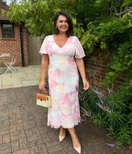 Abito midi donna blush rosa