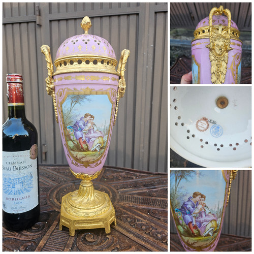 Antique 19thc sevres chateau - antique,