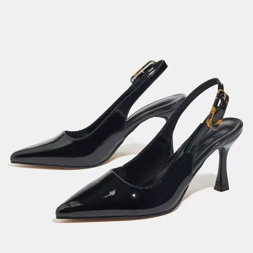 Decolte donna nero vernice - decolte,