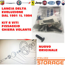 LANCIA DELTA EVOLUZIONE KIT 6 VITE FISSAGGIO VOLANTE NUOVO ORIGINALE 14440827