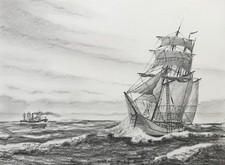 Horst Dumann nave a vela marittima goletta a tre alberi vela quadrata mare...