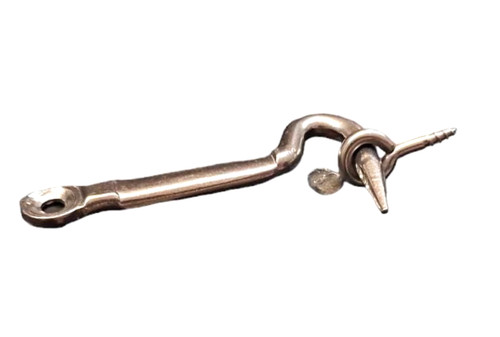 Gancio piatto per stipo con - gancio,