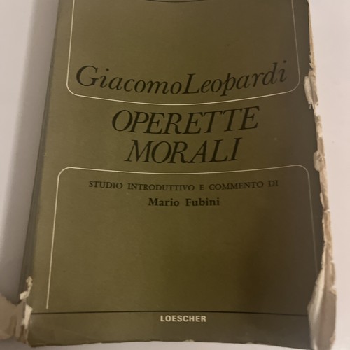 Giacomo leopardi operette - leopardi,