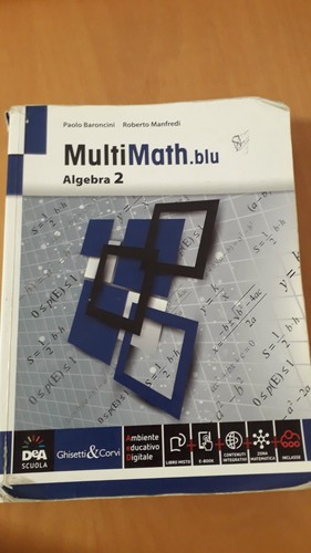 Libro testo multimath blu