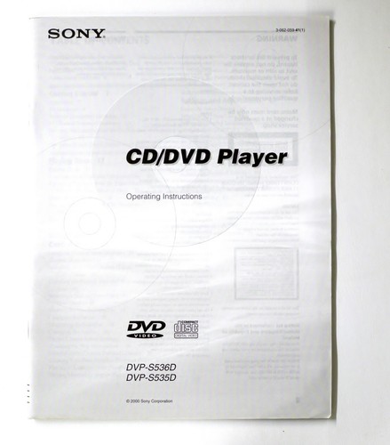 Lettore dvd originale sony - lettore, cd/dvd