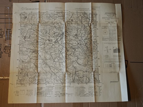 Cartina carta militare - cartina,