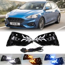 Lampada DRL 3 colori per Ford Focus ST-Line 2019 luce diurna LED con giro
