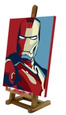 Quadro pop art Iron Man Marvel